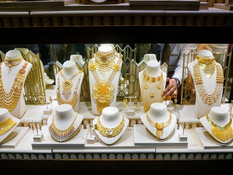 STOCK GOLD JEWELLERY / DUBAI / SHOPPING