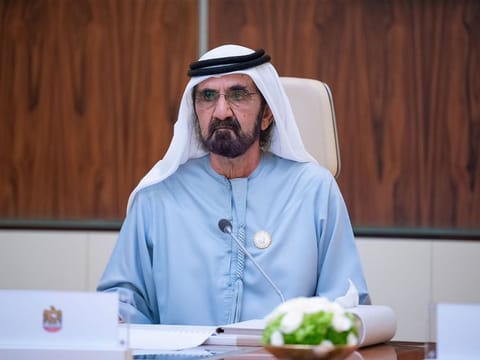 His Highness Sheikh Mohammed bin Rashid Al Maktoum, Vice President and Prime Minister of the UAE and Ruler of Dubai.