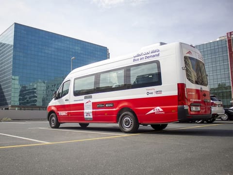 The Bus on Demand is a ride-pooling service, which allows you to book a mini-bus through a dedicated app. 