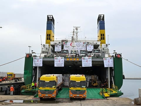 Shipment part of ‘Gallant Knight 3’ humanitarian operation ordered by UAE President