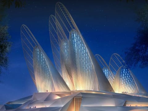 Artwork of upcoming Zayed National Museum in Abu Dhabi