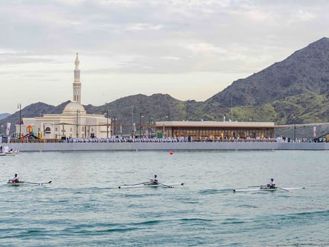 Spanning over an area of 132,000 square metres, Al Hefaiyah Lake is one of Sharjah’s urban infrastructure development projects and aims to serve as a strategic water reservoir for the city.