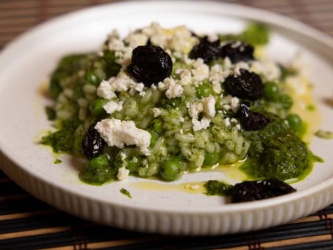 Gulf News 'Your Ramadan Table' food show: Spinach risotto with peas and feta cheese