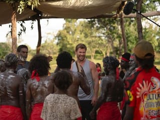 Hollywood actor Chris Hemsworth goes back to his roots in Australia