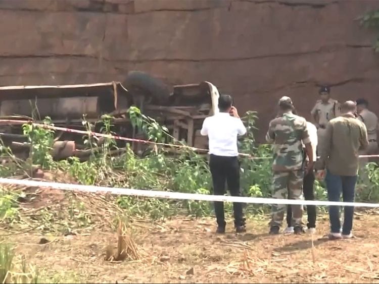India: 12 killed, 14 injured after bus overturns and falls into ditch in Chhattisgarh