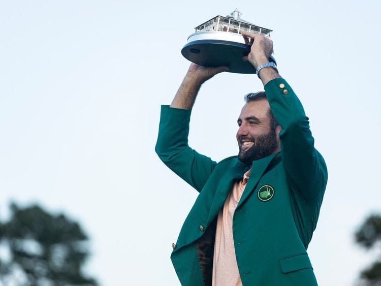 Scheffler celebrates his second triumph at Augusta National
