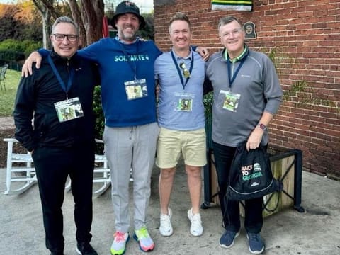 Duffield attended the Masters Tournament on two occasions during his trip to the Word Final