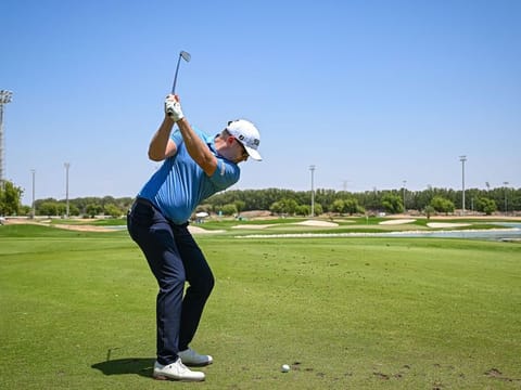Garrick Porteous in action at the Abu Dhabi Challenge