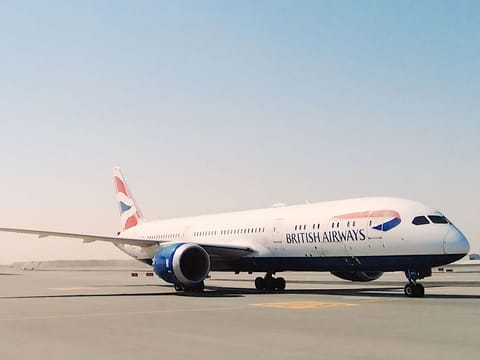 A British Airways aircraft.