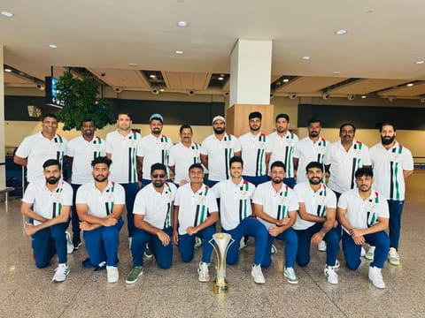 A victorious UAE team returned to home after winning the Premier Cup, which helped them seal a spot in the Asia Cup 2025.