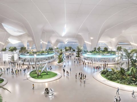 Gates for 400 aircraft, five runways and a capacity to handle 260 million passengers annually. That's what Dubai's new Al Maktoum International will be. 