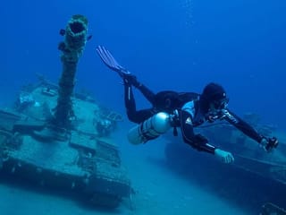 Photos: Fish and tanks at Jordan's underwater military museum