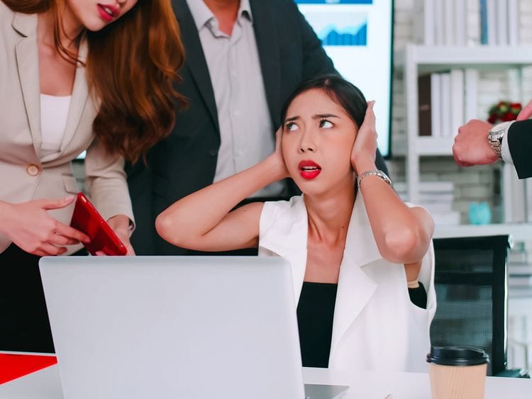 Person annoyed