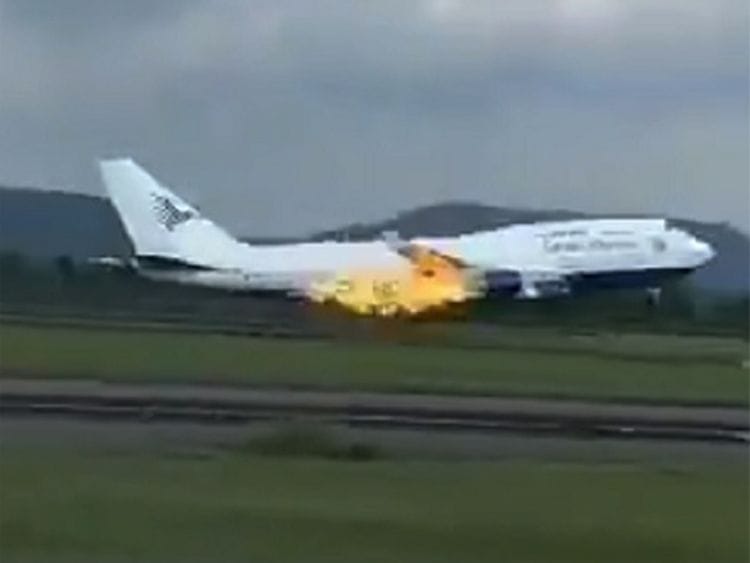 Garuda Indonesia flight makes emergency landing after engine fire