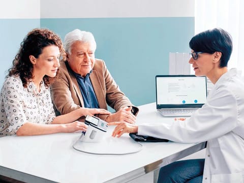 OMRON COMPLETE is your essential health partner for in-home blood pressure and ECG monitoring