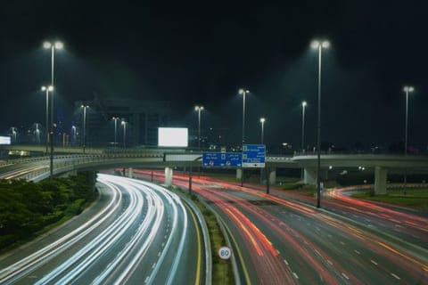 The upgrade of 900 lighting units along the 9-km stretch of Sheikh Rashid Street was completed in three phases over six months. 