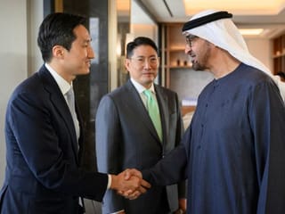 UAE President meets with Korean business leaders and entrepreneurs in Seoul