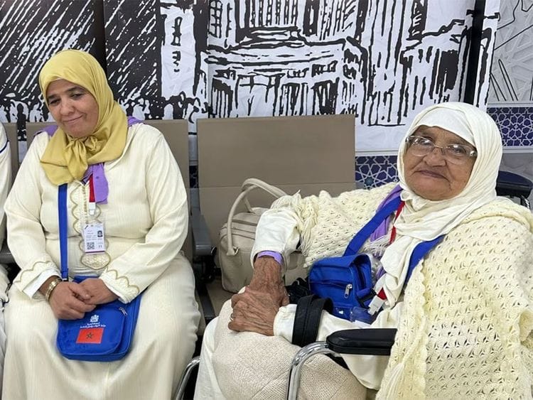 Mughamer Al Sadia along with daughter heading to perform Hajj.