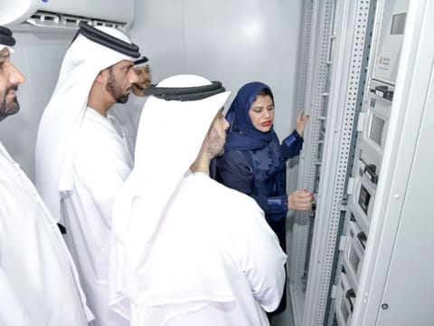 PCFC and DP World representatives being briefed about the station on Wednesday