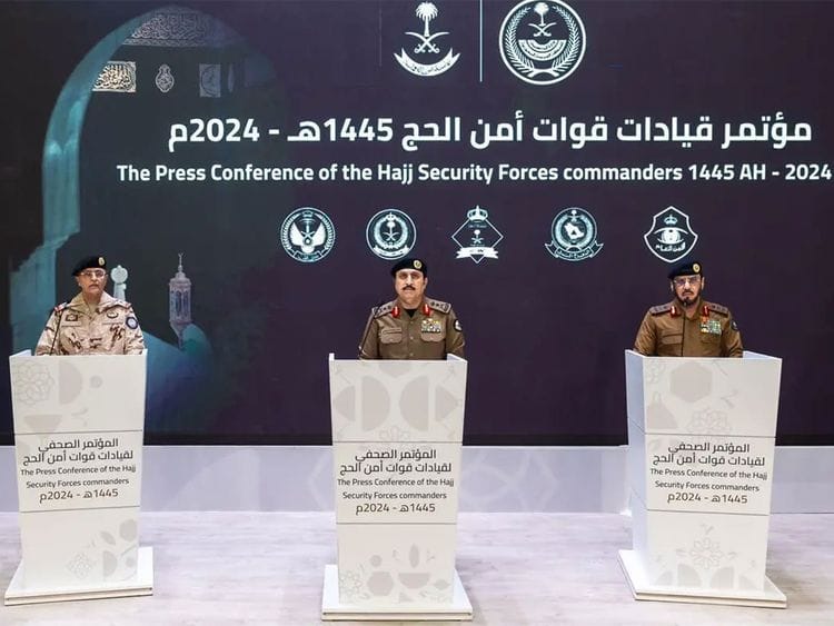 Saudi security chiefs highlighting security plans for upcoming Hajj. 