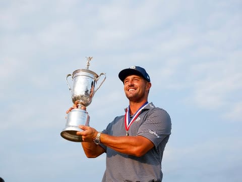 Bryson DeChambeau celebrates his second U.S. Open victory