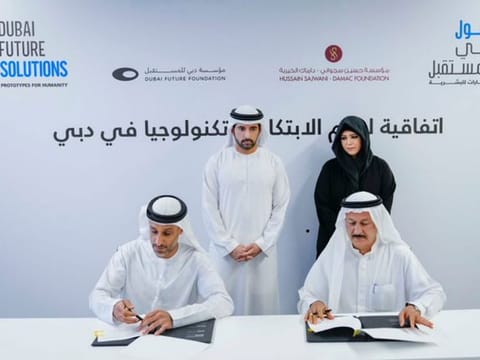 The ‘Dubai Future Solutions – Prototypes for Humanity’ initiative, approved by Sheikh Hamdan bin Mohammed bin Rashid Al Maktoum, Crown Prince of Dubai, Chairman of The Executive Council of Dubai, and Chairman of the Board of Trustees of the Dubai Future Foundation (DFF), will be overseen by Sheikha Latifa bint Mohammed bin Rashid Al Maktoum, Chairperson of the Dubai Culture and Arts Authority (Dubai Culture). They oversaw the signing of a cooperation agreement by Khalfan Belhoul, CEO of DFF, and Hussain Sajwani, Founder and Chairman of DAMAC Properties.