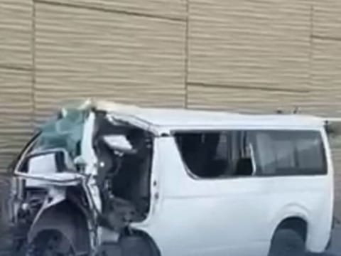  The crash occurred at 5 in the morning on the Seventh Ring Road in Al Fintas in Kuwait.