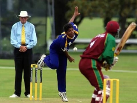Dhammika Niroshana made his U-19 debut in 2000 before taking over the captaincy in 2002