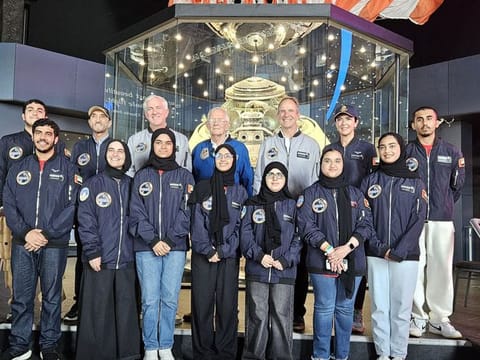 UAE teams joined peers from around the world for a unique, all-expenses-paid, hands-on astronaut training experience at the US Space and Rocket Centre Space Camp in Huntsville, Alabama, as part of the prestigious Astronaut Al Worden Endeavour Scholarship.