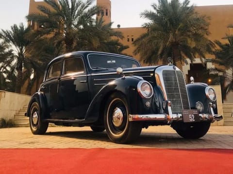 The museum houses hundreds of vintage and classic cars