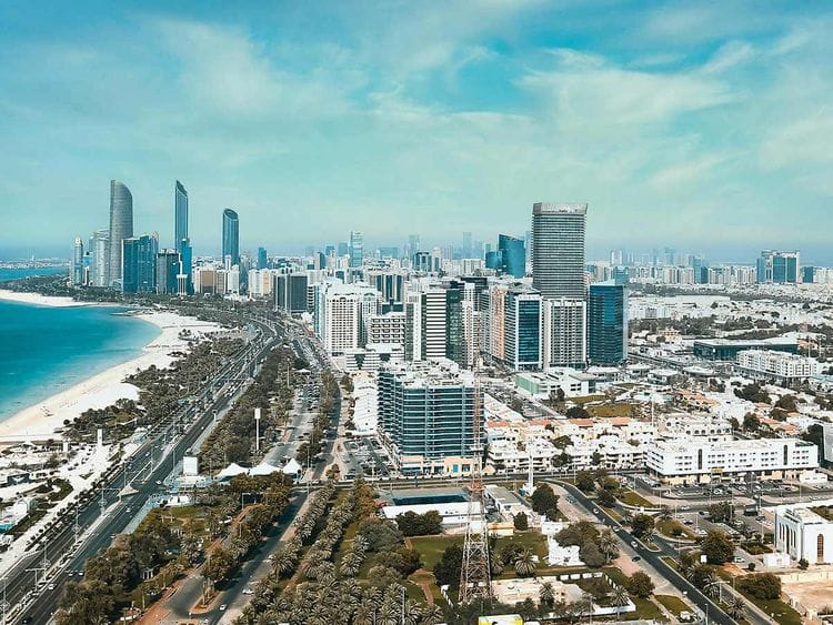 A view of Abu Dhabi skyline.