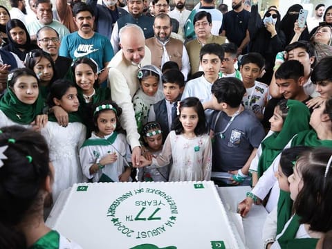 Pakistani Ambassador to the UAE, Faisal Niaz Tirmizi during the Pakistan independence day celebrations in Abu Dhabi