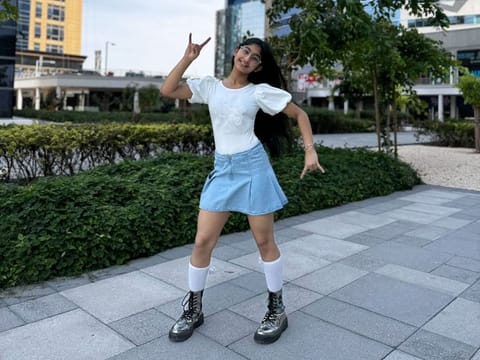 Harnidh Kaur Sodhi, a 14-year-old girl in Dubai, has become an internet sensation with her fleet-footed dance moves.