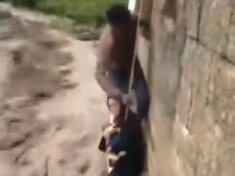 The daring rescue unfolded in 'Al Khashaba' area of the 'Jabla' district.
