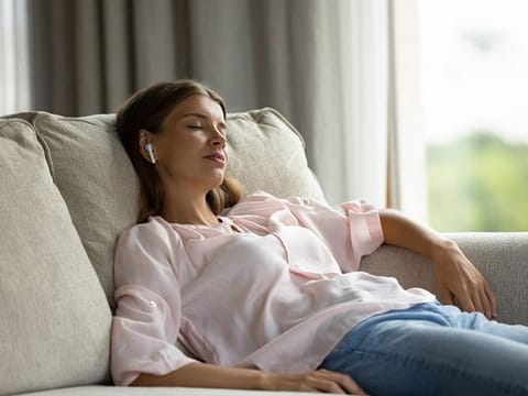 Tiny sleep earbuds can help block out unwanted sounds, such as traffic noise, snoring, or construction, to create a peaceful sleep environment. 