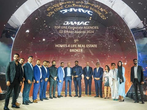 Homes 4 Life awarded 9th Place at the DAMAC Broker Awards Q2 2024.