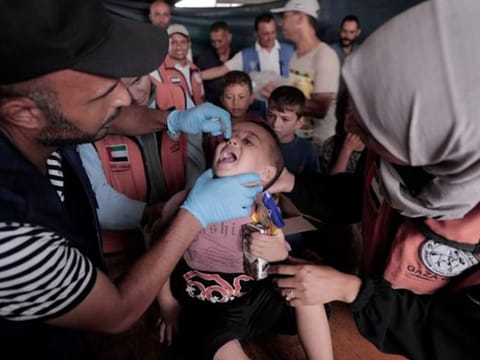 Volunteers from ‘Operation Chivalrous Knight 3’ of the UAE are playing a key role in the campaign