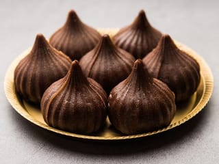 Celebrate the Ganesh festival with a delightful twist on tradition: Chocolate Modak!