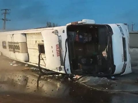 The accident left 10 people dead and 41 injured, according to initial figures, says the state television