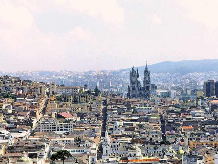 Quito city skyline