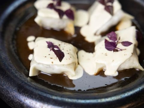 Gulf News Food Show's Truffle mushroom dumplings