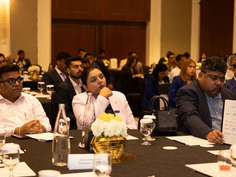 Attendees listening to industry experts during a panel discussion at Gulf News' Invest UAE seminar in June 