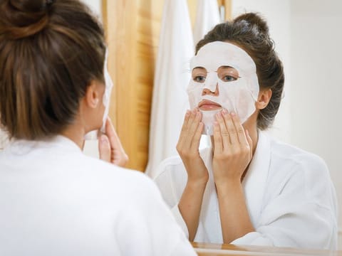 Masks create a barrier that helps seal in moisture and active ingredients, allowing your skin to absorb them more effectively. 