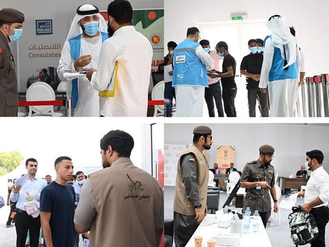 Volunteers guiding and assisting amnesty seekers in Dubai. Picture used for illustrative purposes only.