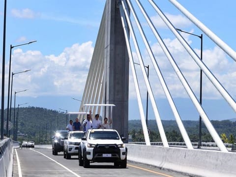 The new infrastructure, officially opened by Philippine President Ferdinand Marcos Jr on Friday, could kick up development on both sides of the bay. 