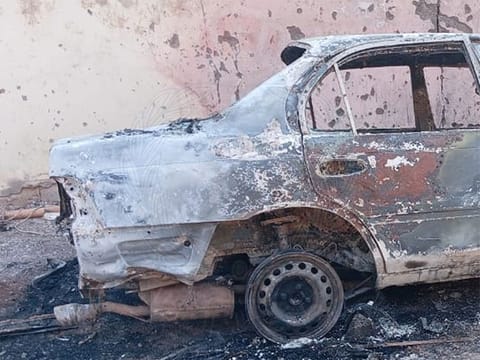  The police also shared a visual of the damaged car on their social media platform.
