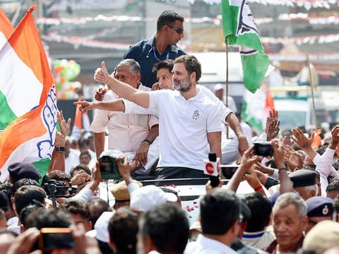 Congress leader Rahul Gandhi in Haryana