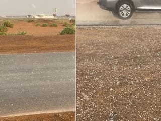UAE weather: Heavy rain, hail over internal parts of Sharjah, Fujairah, and Ras al Khaimah