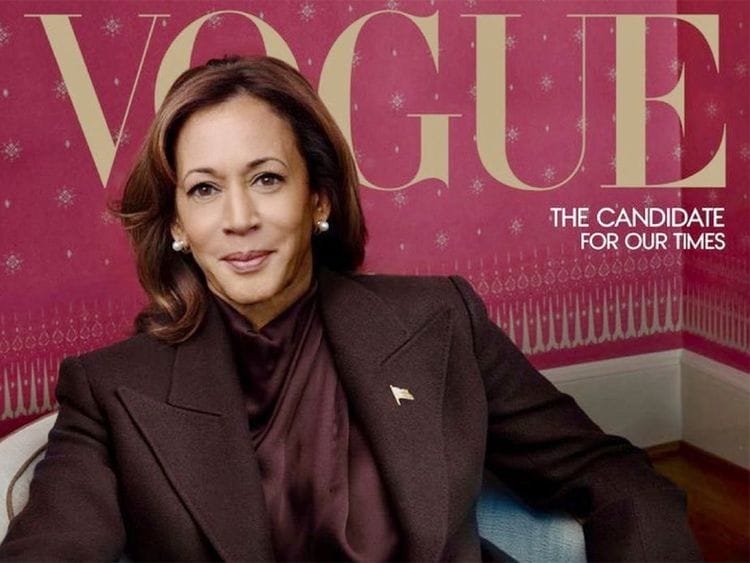 Kamala Harris stars on Vogue cover as 'candidate for our times'
