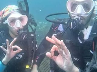 Underwater wedding: Saudi couple ties knot under the waves of the Red Sea